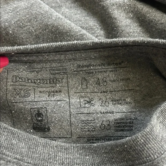 Patagonia Heather Gray Long Sleeve Tee - Picture 3 of 3